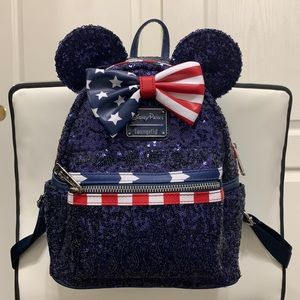 NWT Patriotic Disney Loungefly Backpack